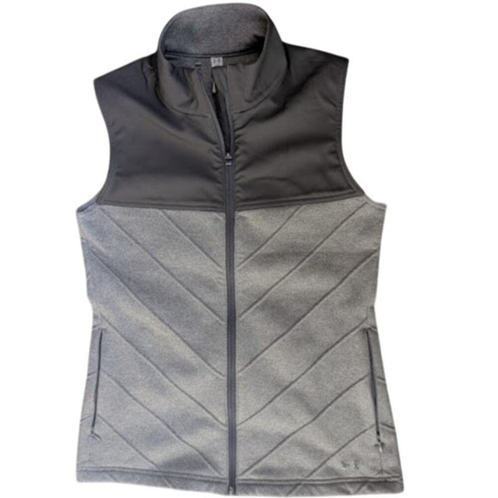 Under Armour Cold Gear Vest Storm 1 Women's Size Small Gray Water Resistant Gorp